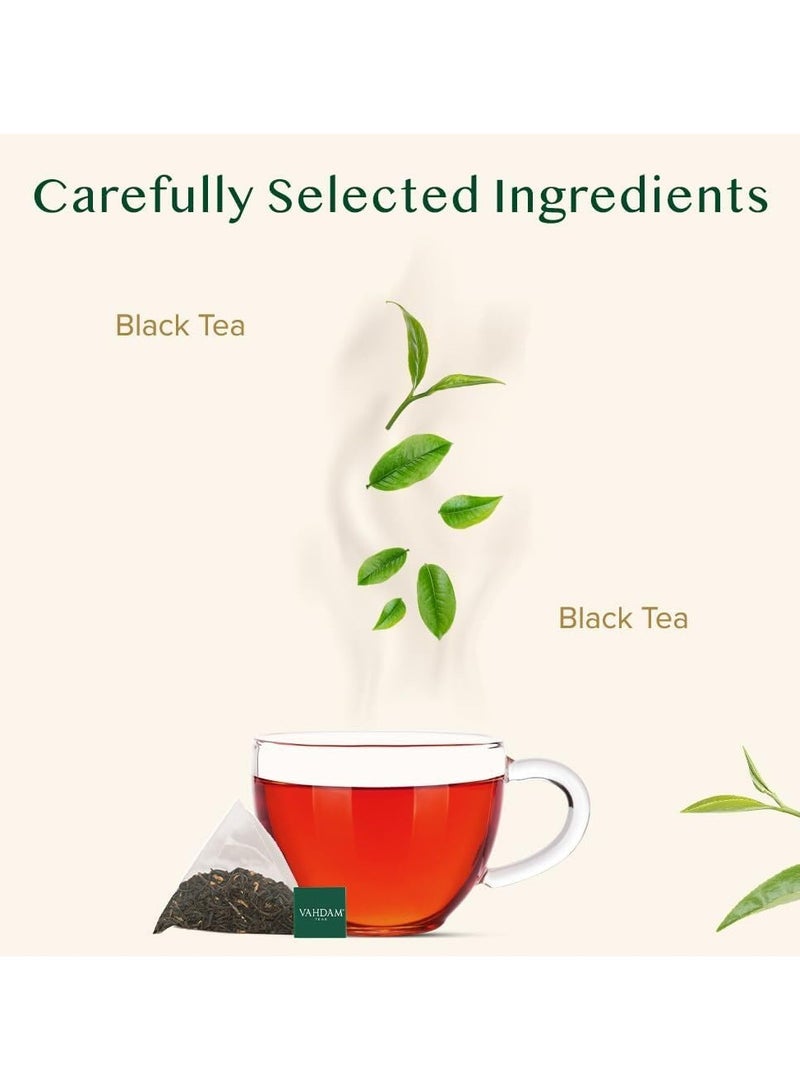 فادام شاي إنجليش بريكفاست إنجليش بلاك بريكفاست عضوي 15 كيس شاي أسود 15 كيس قهوة عالي الكافيين قوي وقوي بديل القهوة مغلف بشكل فردي - Image 2