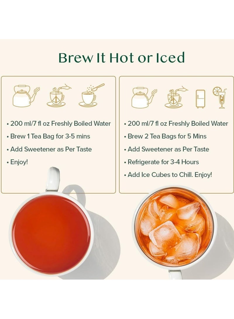 فادام شاي إنجليش بريكفاست إنجليش بلاك بريكفاست عضوي 15 كيس شاي أسود 15 كيس قهوة عالي الكافيين قوي وقوي بديل القهوة مغلف بشكل فردي - Image 5