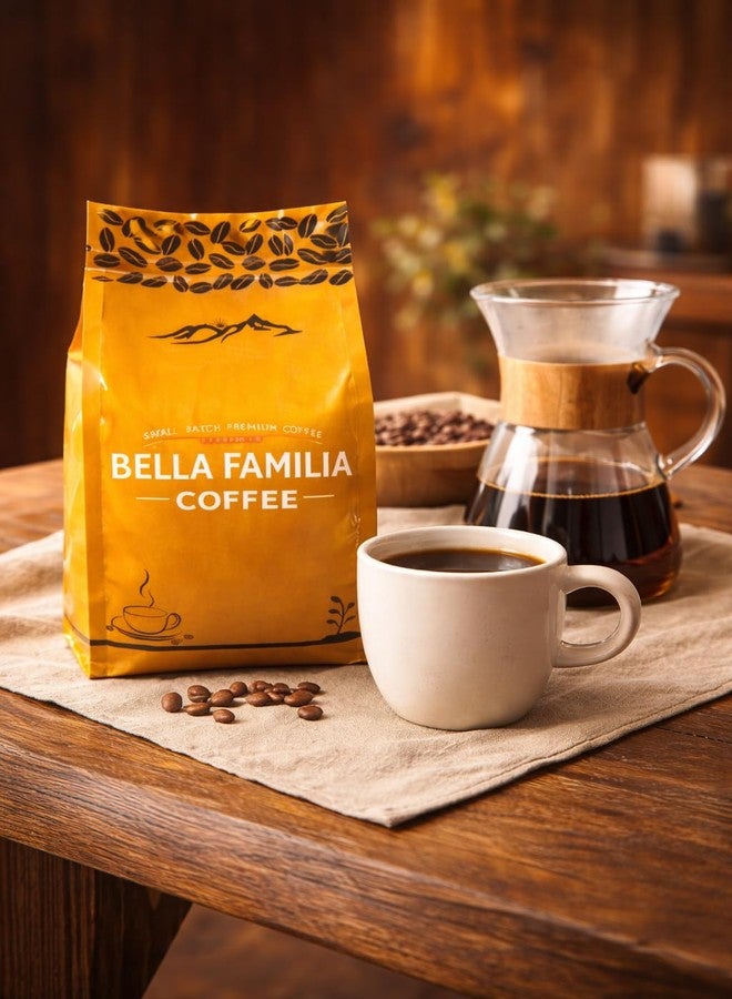 Bella Familia Coffee Co., 14.5oz Bag, WHOLE BEANS, Medium Roast - Roasted Blend - Made from 100% Arabica & Pacas Honduran Beans - A Woman Owned business. - Image 3