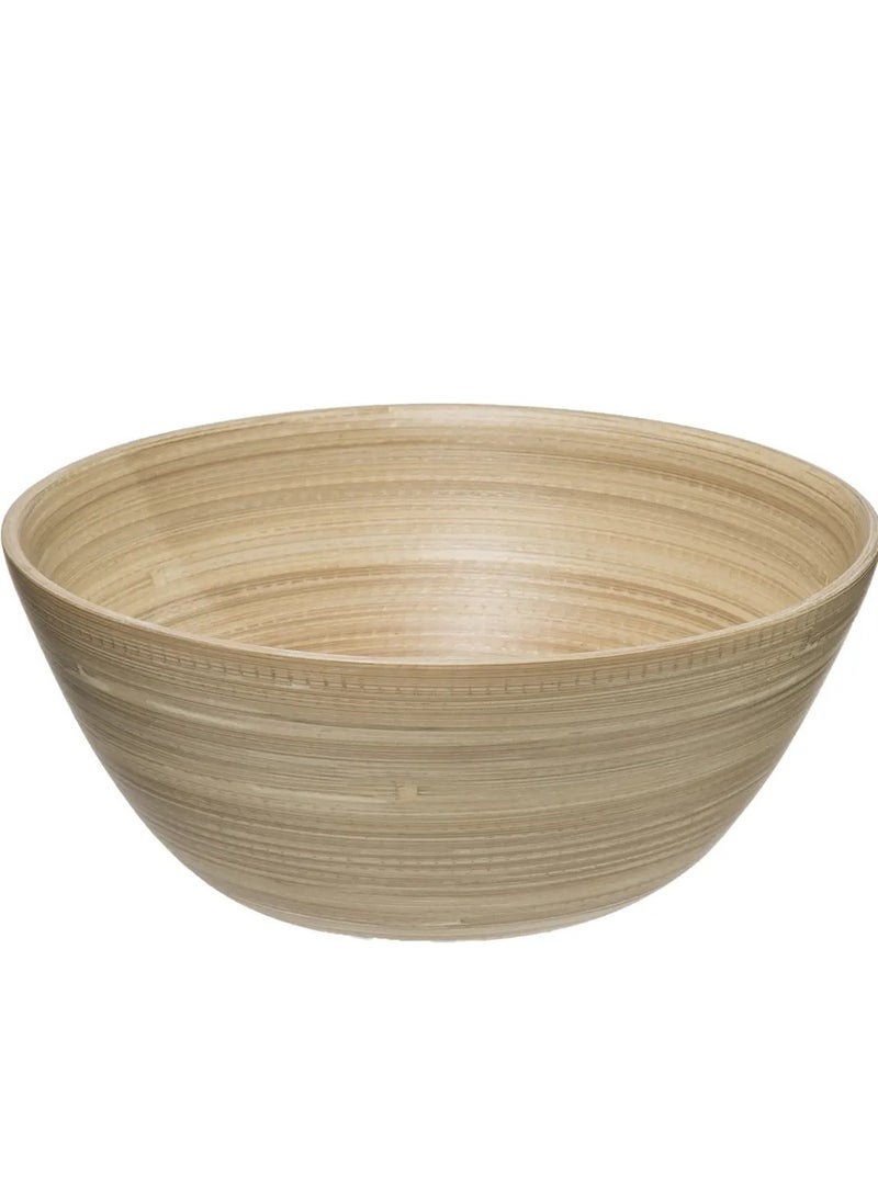 لوفت وعاء سلطة من الخيزران، أبعاده 17×7.5 سم، لون طبيعي - 154105 جم - Image 4