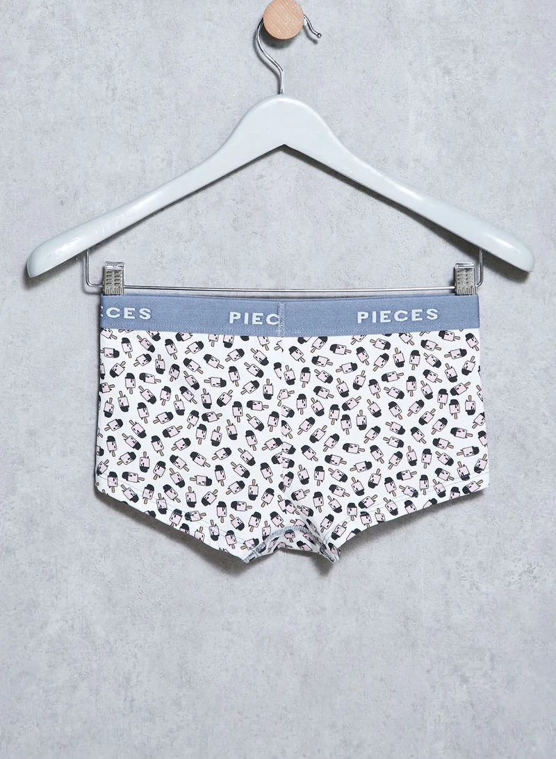 PIECES Printed Logo Briefs