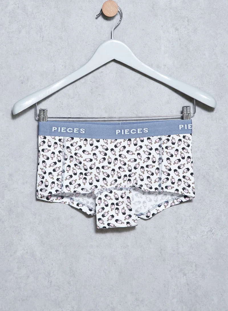 PIECES Printed Logo Briefs