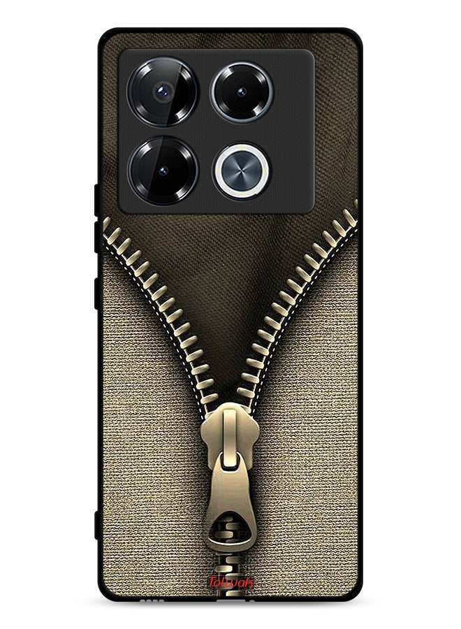 Tolwak Infinix Note 40 Pro 5G Protective Case Cover Zip Pattern - Image 1