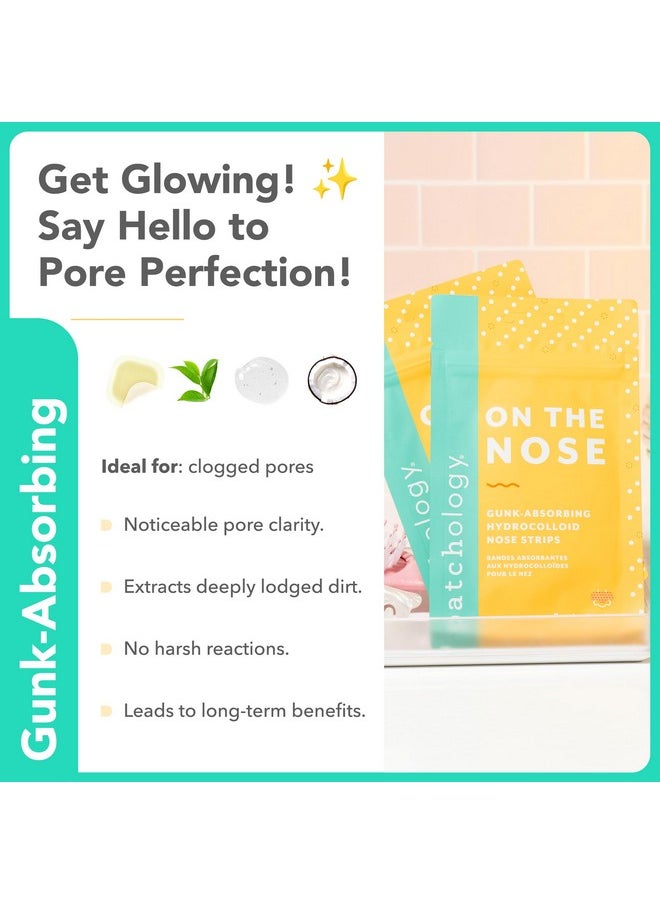 Patchology Acne Nose Strips On The Nose Hydrocolloid Acne Patches Are Gentle On Skin Absorb Gunk And Help Extract Dirt From Clogged Pores. Get Clearer Skin By Removing Zits And Pimples (5 Ct)  - Image 5