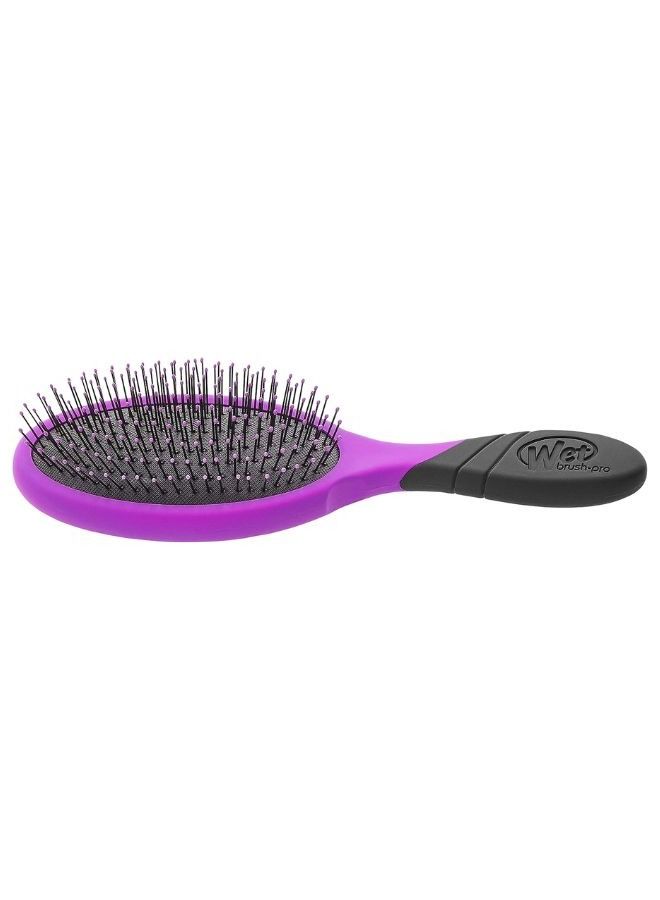 Wet Brush Hair Brush Pro Detangler Purple, Heat Resistant, Heatflex Bristles, Extension, Wig Friendly, Gentle Brushing, Minimize Pain, Breakage, Split Ends, Effortless Knot, Gentler Grooming - Image 2