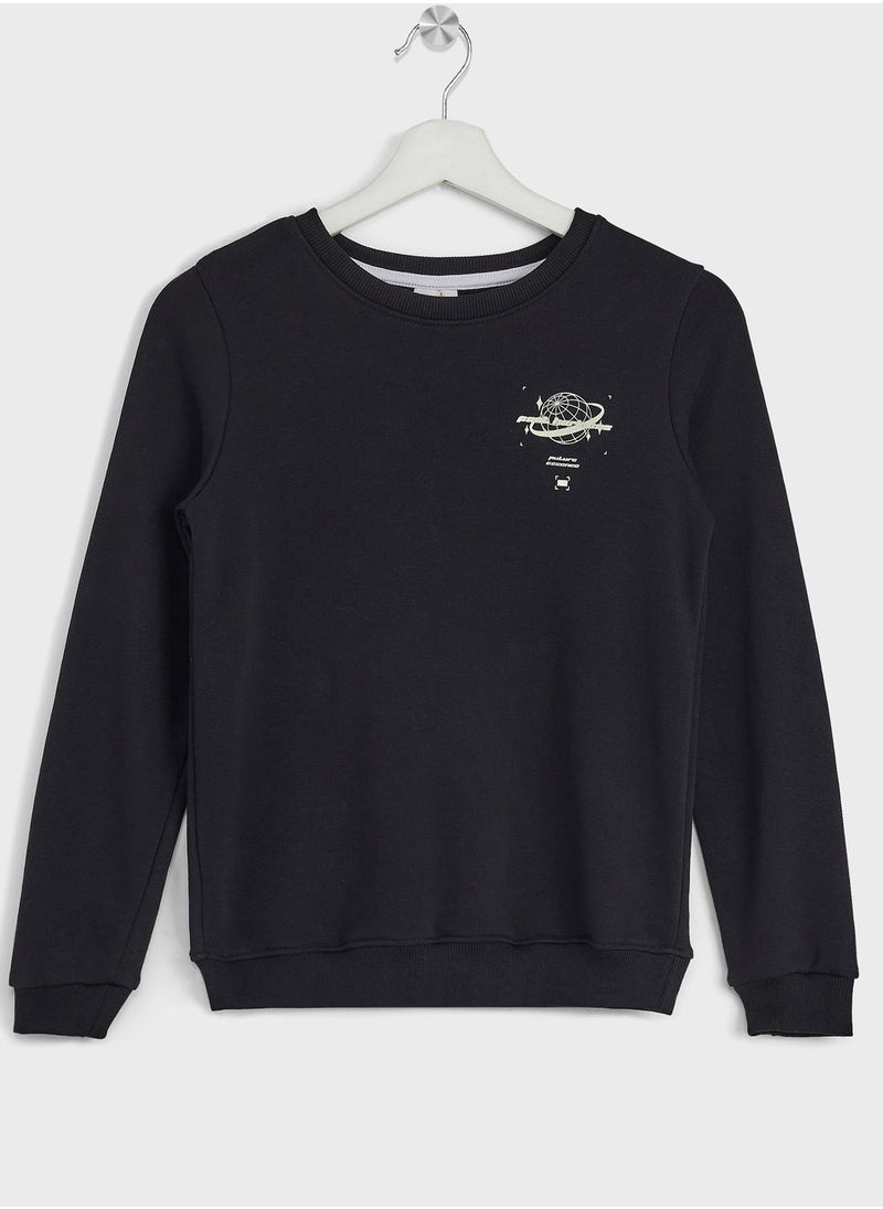 Pinata - Boys Back Printed Sweatshirt And Jogger Set - Image 1