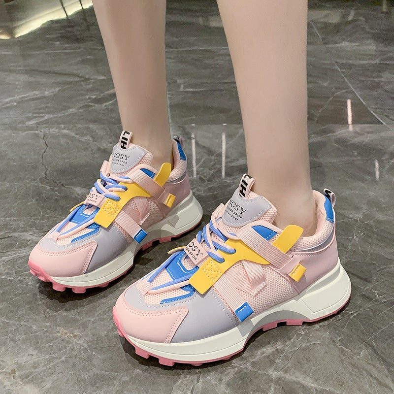 Cross-border Foreign Trade Fashion Color Torre Shoes Soft-soled sneaker Travel Shoes All-match Student Shoes Shock-absorbing Running Womens Shoes Violet - Image 3