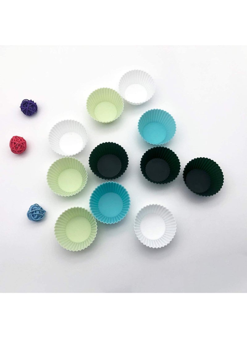24pcs baking tool high-temperature resistant silicone cake mold Mafen cup cake mold - Image 1