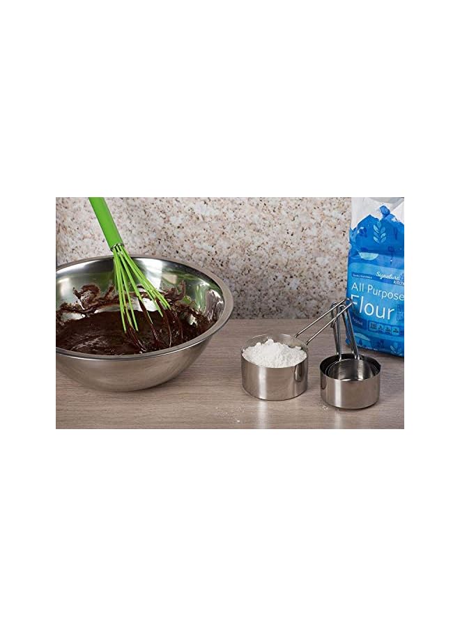 jaexest Stainless Steel Measuring Cups & Spoon Combo for Dry or Liquid/Kitchen Gadgets for Cooking & Baking Cakes/Measuring Cup Set Combo with Handles (Set of 4 Cups & 4 Spoons) - Image 5