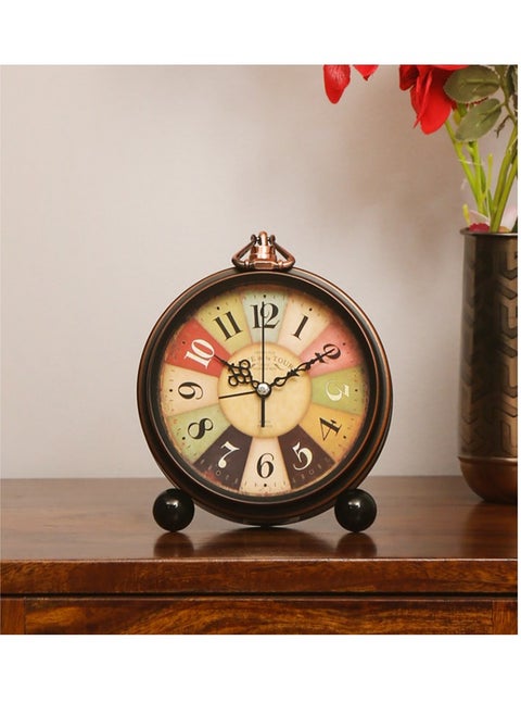 Desk Alarm Clock Battery Operated Loud Nightlight Alarm Clock (Tuscan Style)