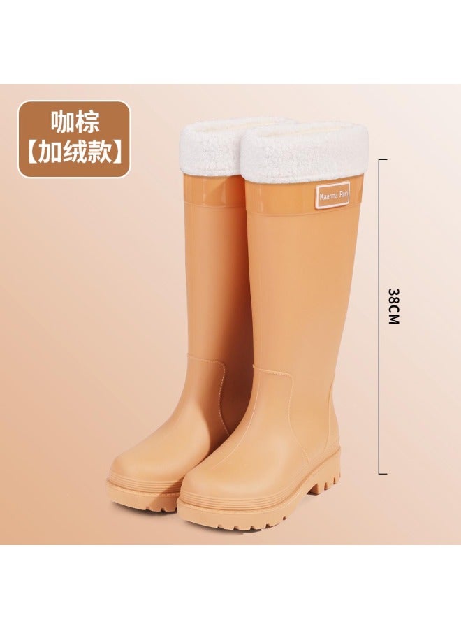 New Fashion Women's Shoes For Extra High Women's Outdoor Rainforest  And Water-wading Shoes, Height-increasing Waterproof Women's Water Shoes