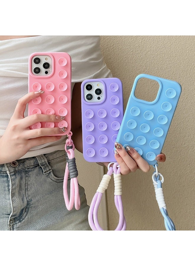Fashion Creative Suction Cup Phone case with Hand Rope Is for iphone 15 Pro Max Anti-fall Phone Accessories - Image 4