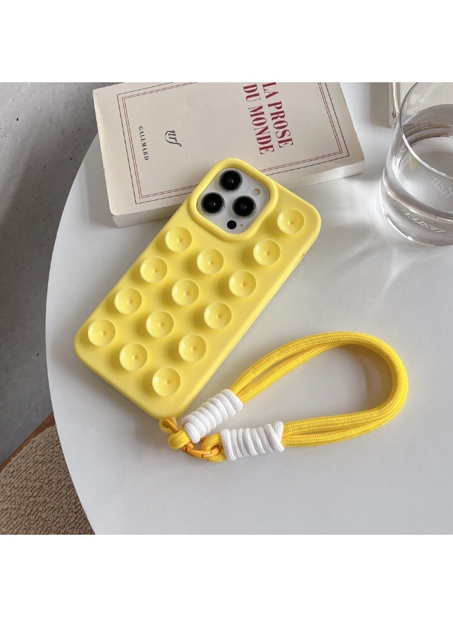 Fashion Creative Suction Cup Phone case with Hand Rope Is for iphone 15 Pro Max Anti-fall Phone Accessories - Image 3