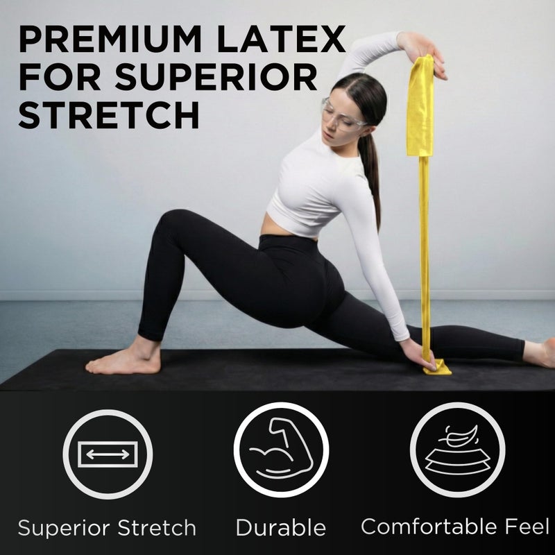 TheraBand مجموعة أحزمة المقاومة THERABAND، مجموعة للمبتدئين، أصفر، أحمر، أخضر، أحزمة مطاطية مرنة للتمارين والعلاج الطبيعي، أحزمة تدريب القوة للجزء العلوي والسفلي من الجسم - Image 4