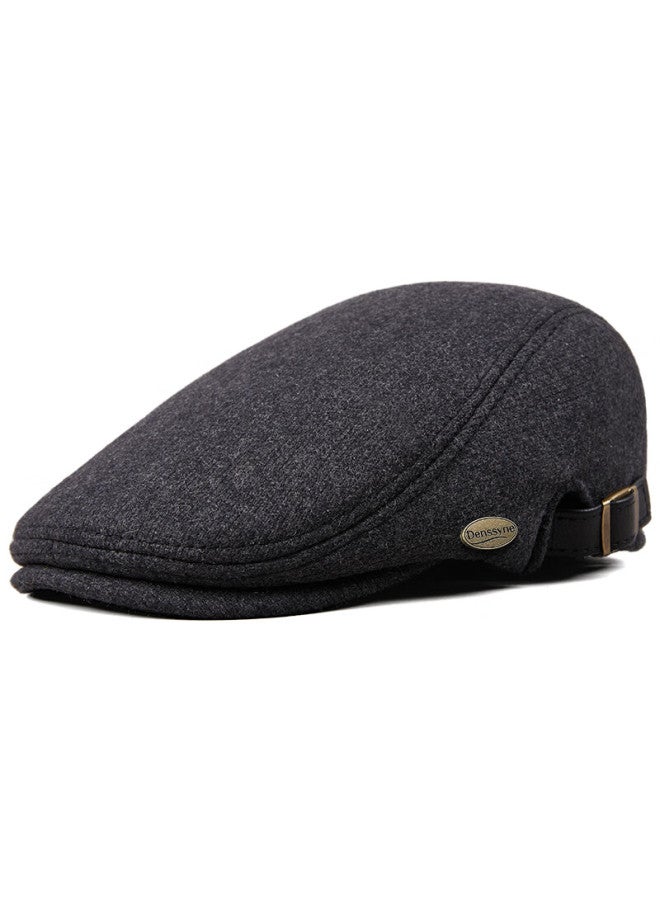 Denssyne Winter Hat Brand Men's Genuine Middle-aged And Elderly Beret Fleece Thickened Outdoor Cold-proof Warm Hat - Image 2