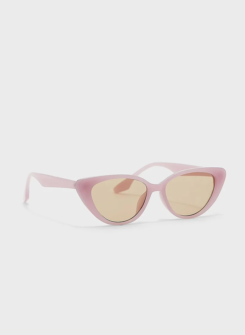 ELLA Curved Arm Cateye Sunglasses