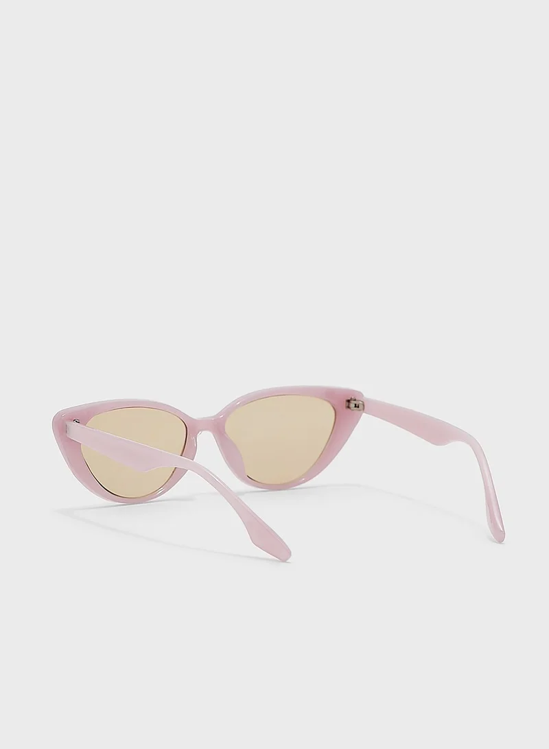 ELLA Curved Arm Cateye Sunglasses