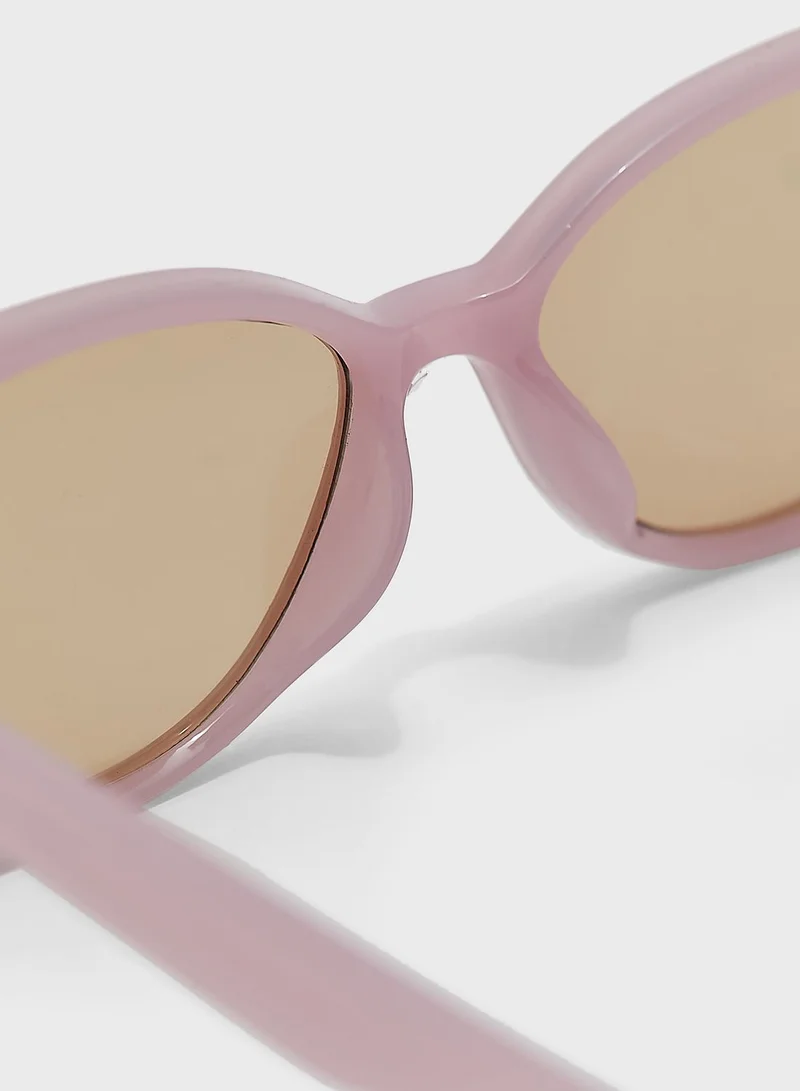 ELLA Curved Arm Cateye Sunglasses