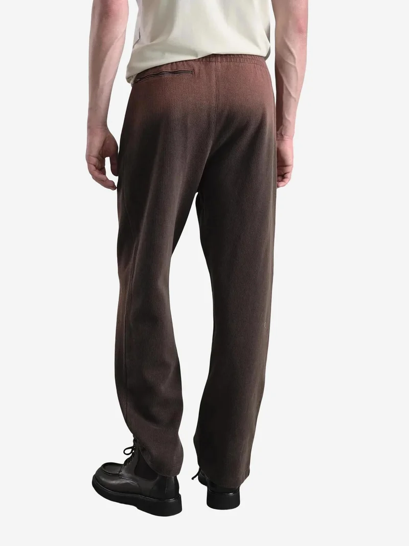 Giesto Coffee Brown GIESTO Mid Waist Knit Pants for Men | Best Price UAE