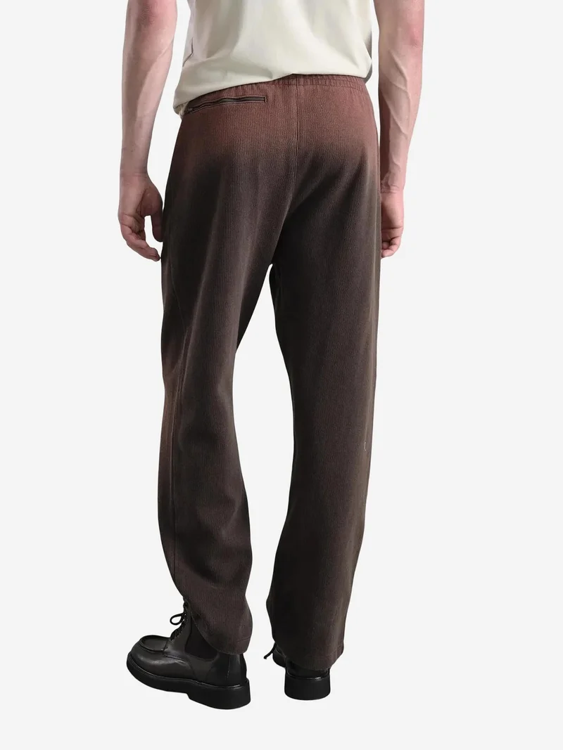 Giesto Coffee Brown GIESTO Mid Waist Knit Pants for Men | Best Price UAE
