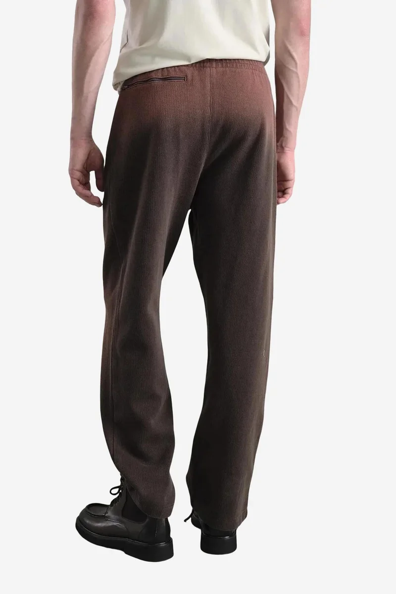 Giesto Coffee Brown GIESTO Mid Waist Knit Pants for Men | Best Price UAE