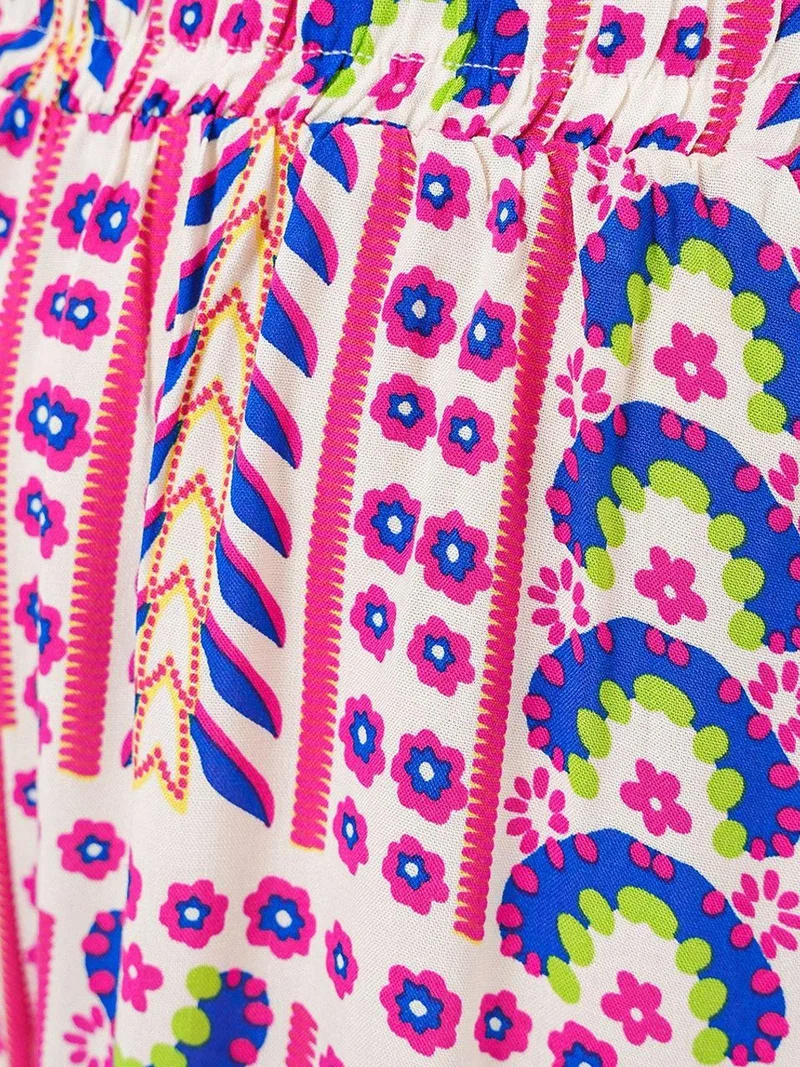 BIG DART BDART High Waist Geometric Striped Palazzo Pants