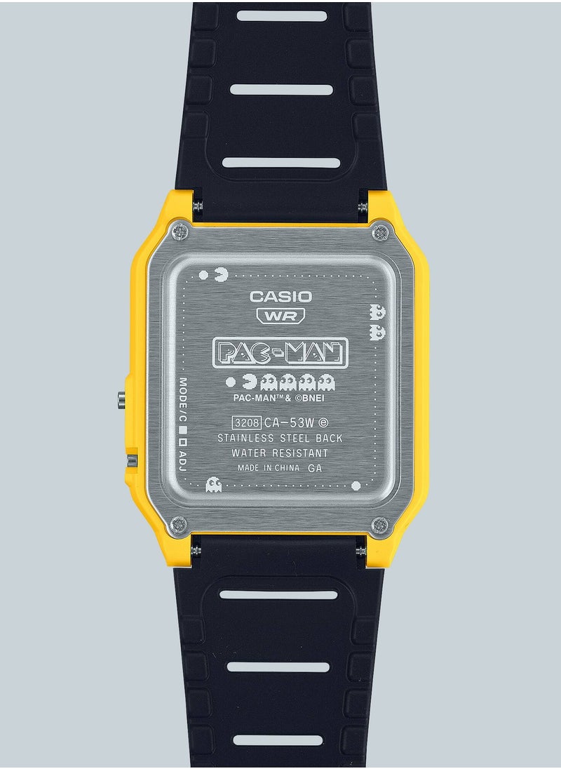 CASIO - Calculator Pac Man Edition Digital Resin Band Watch CA-53WPC-1B - Image 1