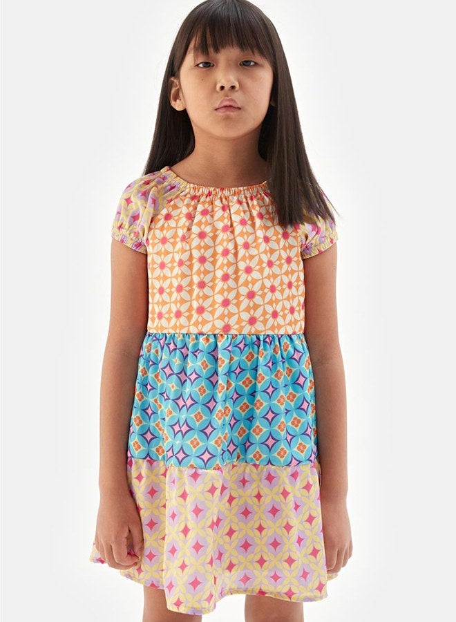 Tyess Girl Patterned Dress - Image 2