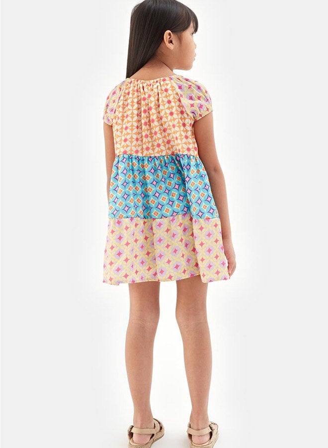 Tyess Girl Patterned Dress - Image 4