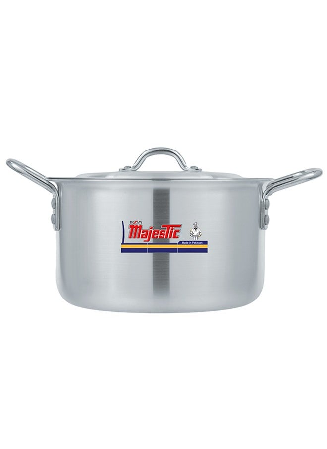 ماجيستك ماجستيك تشطيب معدني HOM Chef طقم 5 قطع 4x8 مقاس 26 سم 28 سم 30 سم 33 سم 35 سم مع أغطية فولاذية ومقابض متينة  - Image 3