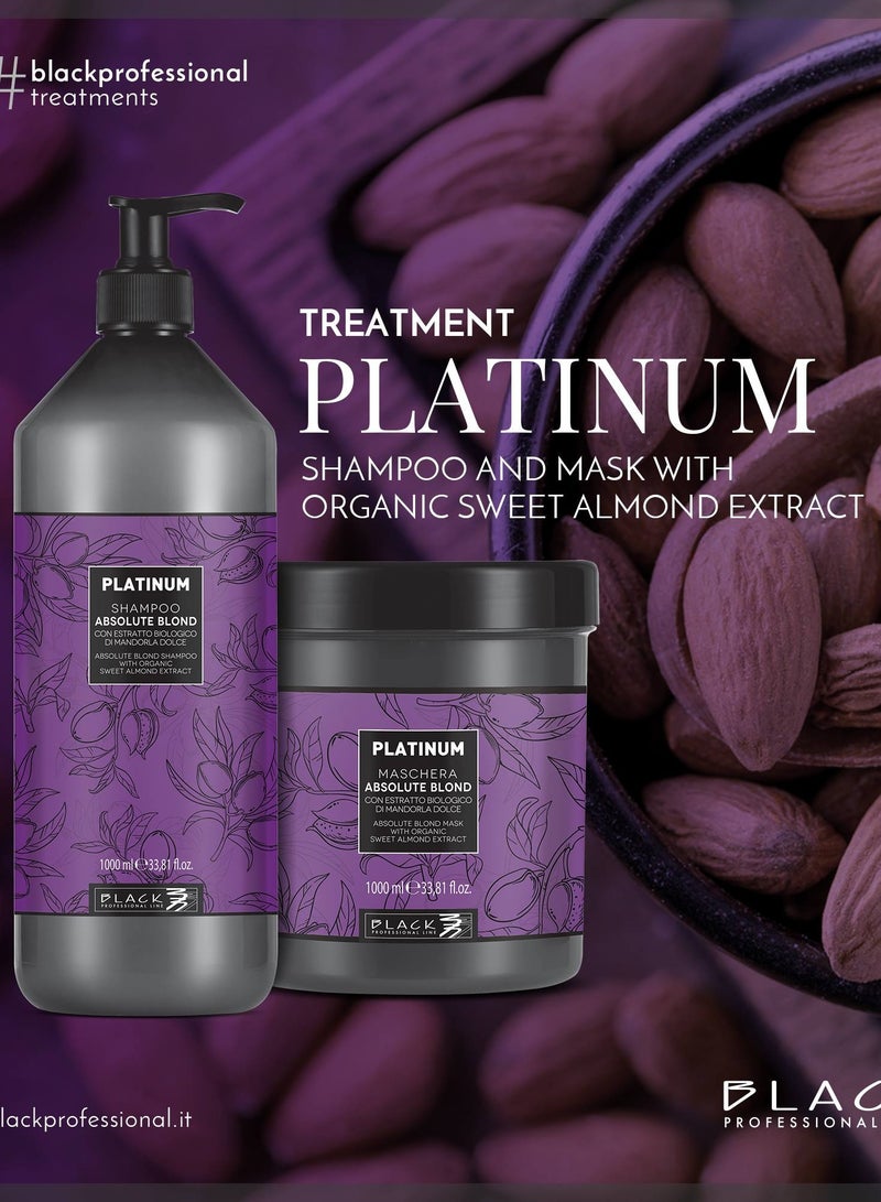 Black Professional Line Platinum Purple Shampoo 1000ml for Blonde & Grey Hair - Image 2