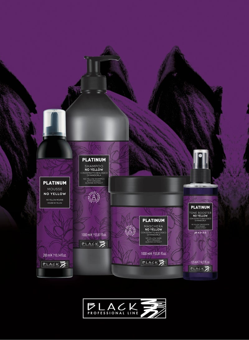 Black Professional Line Platinum Purple Shampoo 1000ml for Blonde & Grey Hair - Image 4