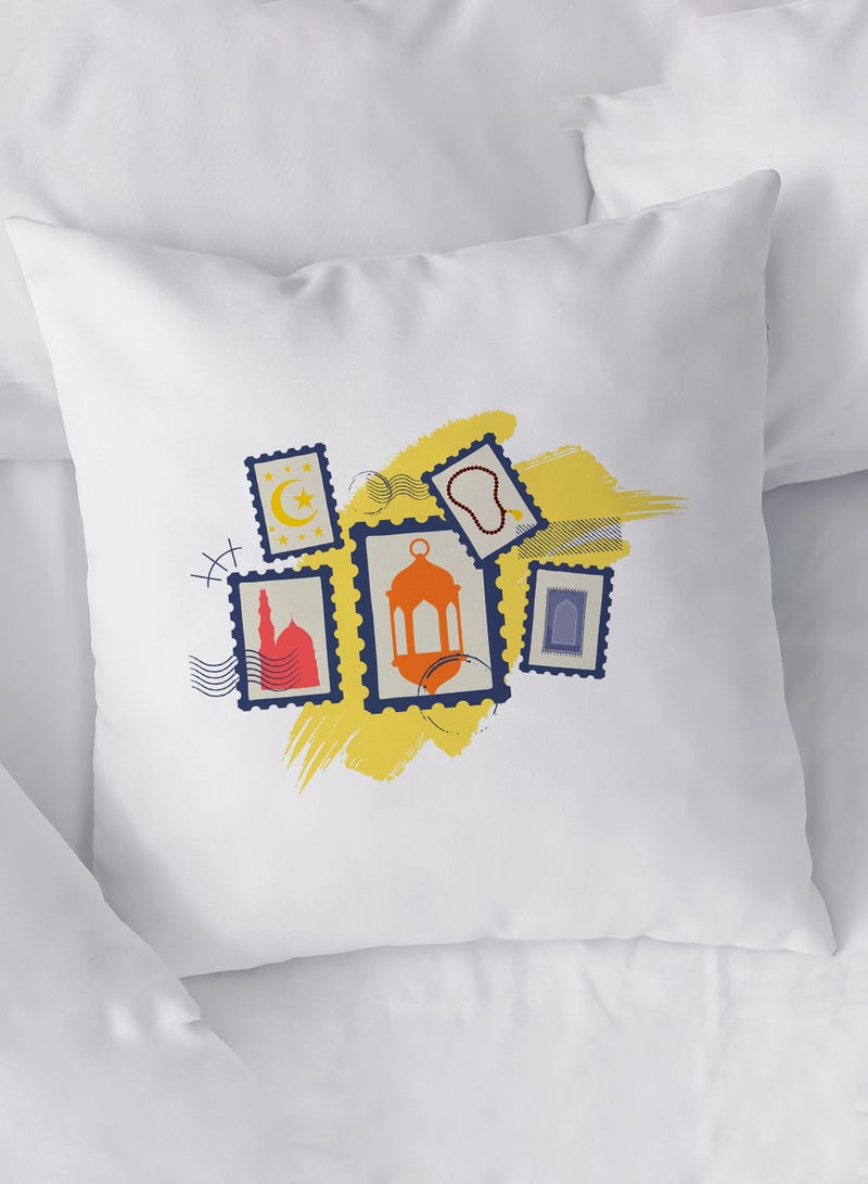 لوحة غطاء وسادة من البوليستر بتصميم فانوس وهلال رمضان - Image 2