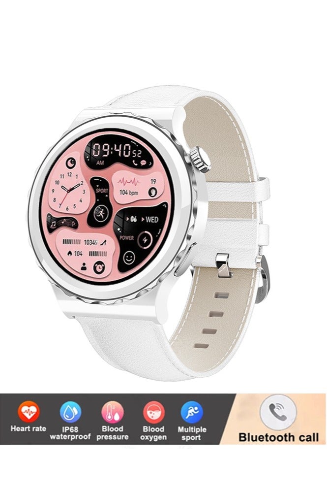 RollsTimi  Smart Bluetooth Watch, 1.32-Inch IPS Full Touch Screen, Vibration Reminder, Bluetooth 4.0, Multi-Language Selection, Dual Buttons, Multi-Sports Mode, Message Reminder，Smartwatch - Image 1