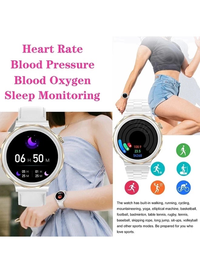 RollsTimi  Smart Bluetooth Watch, 1.32-Inch IPS Full Touch Screen, Vibration Reminder, Bluetooth 4.0, Multi-Language Selection, Dual Buttons, Multi-Sports Mode, Message Reminder，Smartwatch - Image 4