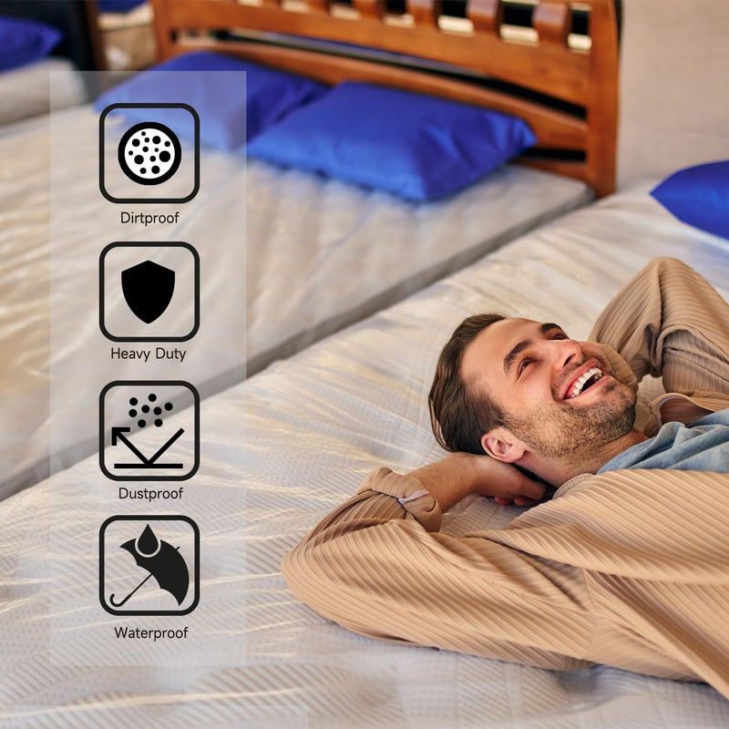 Cosybreeze Mattress Bags for Moving 4 Mil Mattress Cover Bag Full Size Mattress Storage Bags 1 Pack - Heavy Duty Thick Plastic Wrap Moving Mattress Protector for Moving - 54 x 96 Inch  - Image 5