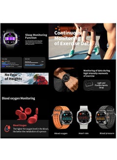 Generic For Samsung Galaxy Watch 7 Ultra GPS NFC Compass Smart Watch Outdoor Sport Man AMOLED 466*466 Galaxy Watch 6 Upgraded Smartwatch(Black)  - Image 3