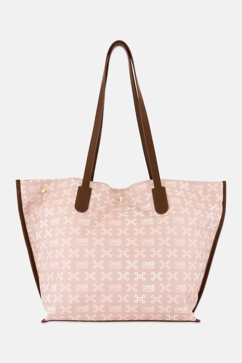 Cavalli Class Women Azzurra Allover Print Tote Bag, Multicolor  - Image 2