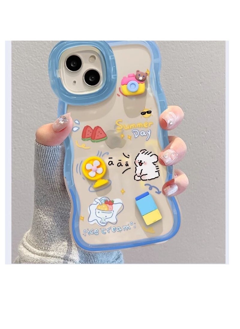 Generic - Mobile Phone Case Apple 12 pro max Protective Case Girls Anti-fall Watching Drama Stand Stand High-grade Cute Style - Image 1