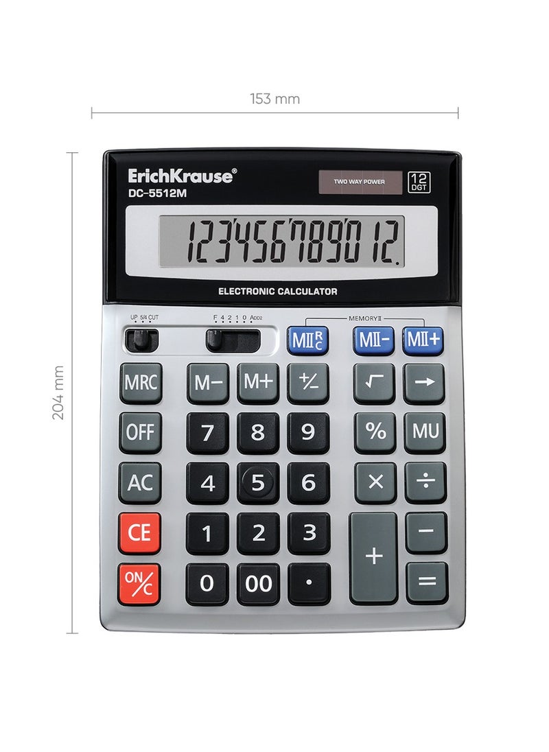 ErichKrause Desk electronic calculator 12-Digit DC-5512M (box 1 pc)  - Image 4