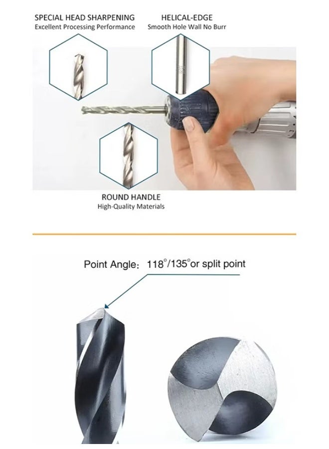 8mm  Drill Bit – Durable Carbon Steel – 2 Pieces – Precise Drilling and Consistent Performance - Image 3