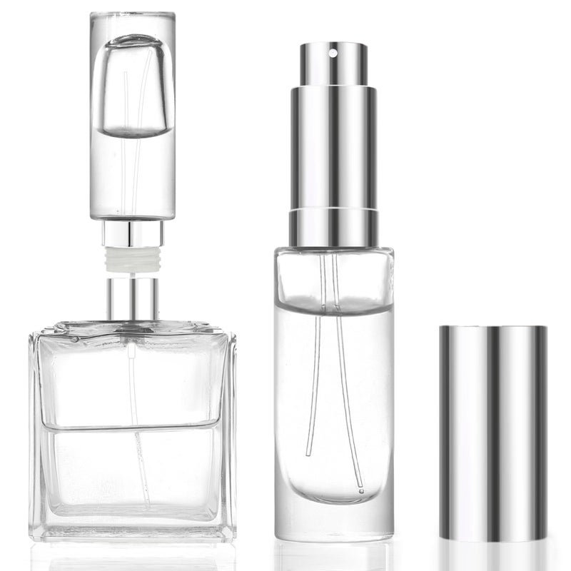 MUB 10ml Perfume Travel Refillable Atomizer Bottle Glass Unique Top-Filling Leak-Proof Spray Bottle Atomizer Sprayer for Perfume Cologne Mini Travel Size Empty Pocket Portable - Image 1