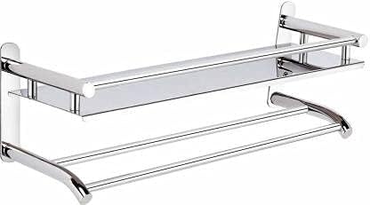 Filox Stainless Steel Towel Holder | Folding Towel Rack for Bathroom/Towel Stand/Hanger/Bathroom Accessories (2 Holders) - Image 2