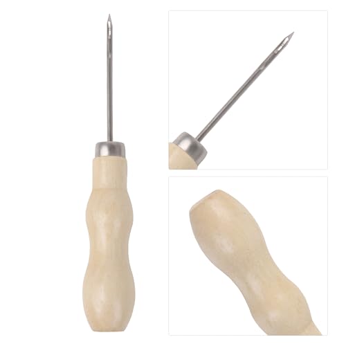 Bstinay 5X Handwork Sewing Awl Stitcher Shoe Repair Tool for Leather DIY Sewing Repair - Image 2