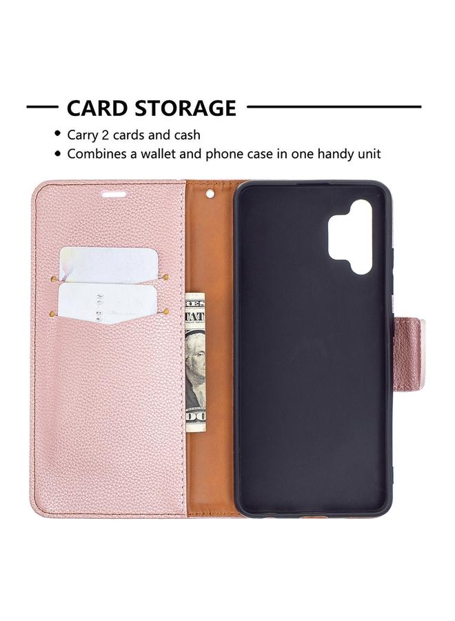 S-TOP Case For Samsung Galaxy A32 4G Litchi Texture Pure Color Horizontal Flip Leather Case with Holder & Card Slots & Wallet & Lanyard - Image 4