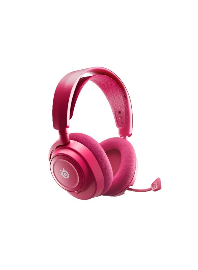 SteelSeries Arctis Nova 7P Wireless Gen 2 - PS5 Headset - Gaming Headset - Mobile App Control - 50+ HR with fast charge - Compatible with PlayStation, PC, Switch & more - Mixable 2.4GHz/Bluetooth - Magenta - Image 2