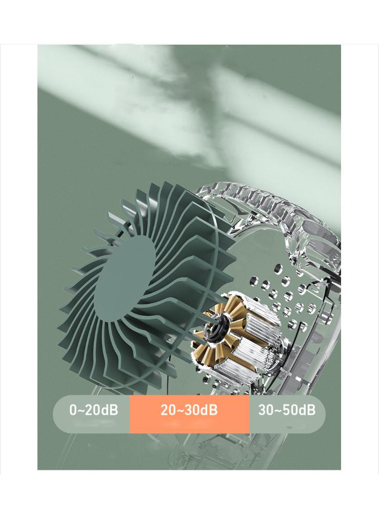 Y&D Outdoor Hanging Neck Usb Wireless Charging Portable Mini Electric Fan - Image 5