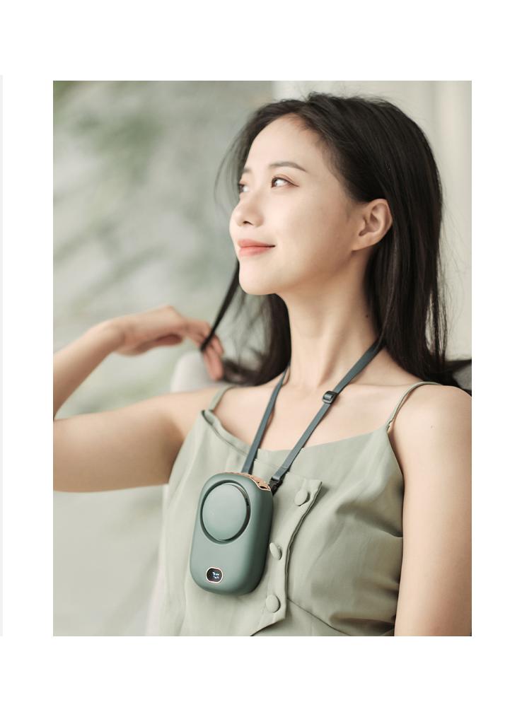 Y&D Outdoor Hanging Neck Usb Wireless Charging Portable Mini Electric Fan - Image 2