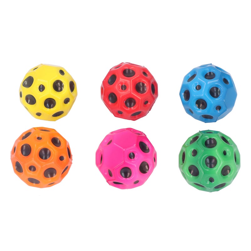 6pcs 7cm Bouncing Balls Colorful Cellular Improve Coordination Stress Relief PU Baby Ball Set - Image 3