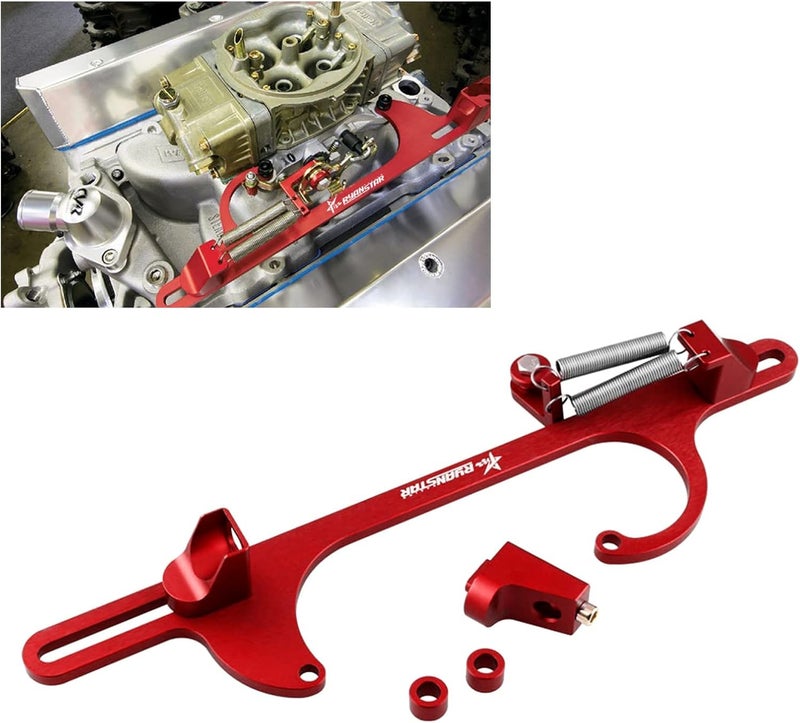 RYANSTAR RACING حامل كابل الخانق RYANSTAR 4150 4160 سلسلة حوامل الخانق من الألمنيوم القابل للتعديل باللون الأحمر - Image 1